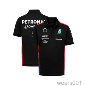 Mens T-Shirts Mercedes-Aaggmm Petronas F1 Team Polo Tshirts Lewis Hamilton Valtteri Bottas Formula 1 Araba Fanı Clothesmxen TE69