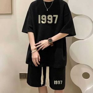 MEN MAWN TRACKSUITS EXTRA LARGE WAFFLE SUMMER SUMMERSS SPORTSLEAR TRASTABLE WILD WILD STREET THE THE THERED THERE SITE+SIME SIRTS SET J240510