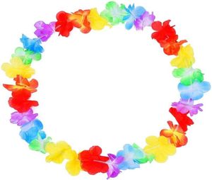 Гавайский цветок Leis Garland Desclace Decor Party Hawaii Beach Party Fun Flowers Flowers Diy Party Supply Украшение 632 Q084261059