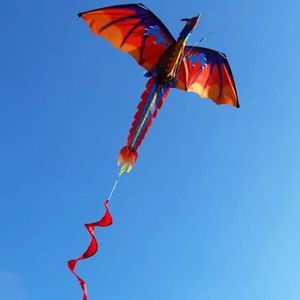 Kite Accessories 3D Dragon Kite Outdoor Portable 100 meter Surfing Flying Kite Childrens Education Toys Outdoor Fun Sports Childrens Gifts WX5.21