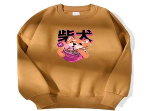 Sweatshirts Kawaii Lovely Shiba Noodies Printing New Clothing Male Street Fashion Sweatshirt Man Crewneck Vintage Hooded Men3015275