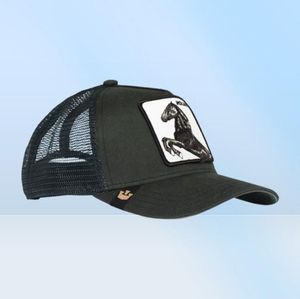 ボールキャップオリジナルファームヒョウヘオパードヘッドサマートラッカーキャップメッシュスナップバックヒップホップハット男性の刺繍動物野球帽子7102375
