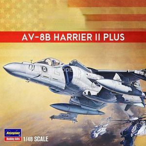 Aircraft Modle Hasegawa 07228 Prefabricated 1/48 Scale AV-8B Harrier II Plus Attack Military Model Amateur Series DIY Toys s2452022