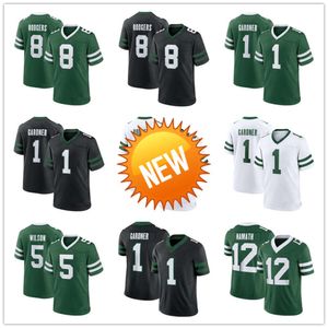 Aaron Rodgers Jersey Ahmad Sauce Gardner Garrett Wilson Breece Hall Darrelle Revis Joe Namath Quinnen Williams Haason Reddick Ronnie Lott Football Trikots