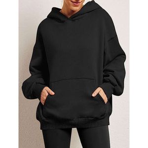 American Hoodies For Men And Women In Spring Autumn Winter Loose Fitting Jackets New Solid Color Outerwear Top