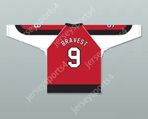 FDNY BRAVEST FDNY Custom 9 Red Hockey Jersey Design 3 con patch top top cucitura S-M-L-XL-XXL-3XL-3XL-4XL-5XL-6XL