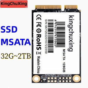 Kingchuxing SSD MSATA SATA 64 GB 128 GB 256 GB 512 GB Internt fast tillstånd Drive High Performance hårddisk för stationär bärbar dator