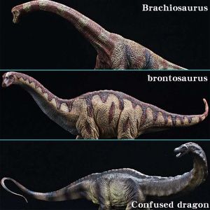 Gambi di novità Jurassic Dinosaur Figurine Brachiosaurus Apatosaurus Modello Action Figure Big Animals Model Action Figure Toy Regalo per bambini Y240521