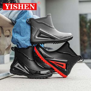 Yishen Child Girls Boys Boots Ankle Rain Stivali Waterproof Kids Water Students Teenagers Scarpe di gomma Botas de Lluvia L2405