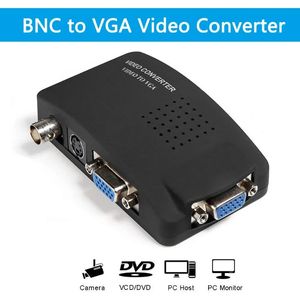 2024 BNCからVGAビデオコンバーターAVからVGA CVBSへのビデオ入力PCへのVGAアダプターコンバータースイッチボックス