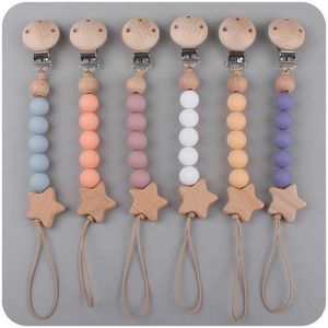 Pacifier Holders Clips# Baby pacifier holder with silicone teeth bead toy G99C d240521