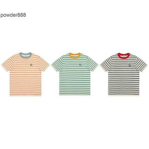 High Version Lo Yiwei 2024 Summer New Classic Knitted Casual Versatile Short Sleeved T-shirt