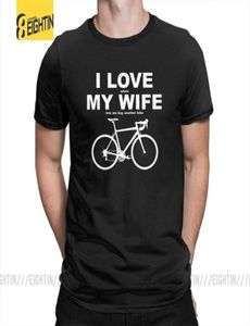 Eu amo quando minha esposa me deixa comprar outra camiseta de bicicleta de bicicleta de verão nova camisetas T ONECK MEN039S MANAGEM DE MANACA CURTA 100 Cotton Y25909941