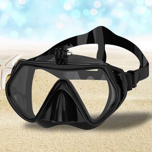 Professionelle Unterwassermaske Kamera -Tauchmaske Schwimmbrillen Schnorchel Tauchausrüstung Kamerahalter für GoPro Mount