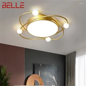 Luci del soffitto Belle Nordic Light Contemporary Gold Round Lampad Fishtures LED decorativo per la camera da letto