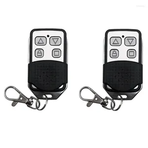 Fjärrkontroller 2st 4 -knapp Electric Garage Door Opener Wireless Control 433MHz Radiofrekvens