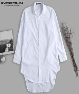 Unisex Frauen Kleid Herren Lange Hemden weiße Langarm Tops HipHop Harajuku Mann lässige Tee Camisas Hombre Herren Kleidung 3187113