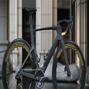 T1000 Disc Trable Foil для дорожного велосипеда Black Color Carbon Bicycle с групповым золотом 65 мм 6560 колеса