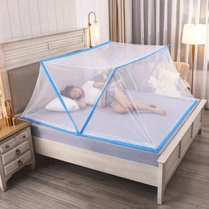 Fortable anti-mosquito líquido dobrável sem fundo Mosquito Peda da janela P Cama dobrável de cama na cama Cama de bebês de mosquito 240521