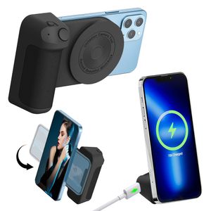 3 aradan 1 kamera tutucu kavrama şarjı çok fonksiyonlu manyetik selfie fotoğraf braketi bluetooth uyumlu anti-zona anti-gaga/iOS