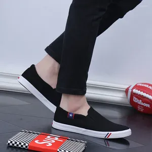 Casual Shoes Spring Korean Canvas Men's Pedal Lazy Couple Models White Tide Breathable Extra Large Size