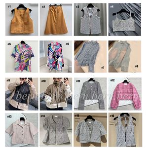 Premium/Good Quality Brand Fashion Women's Outerwear Jacket Tops Vest Skirt Printed Shirt