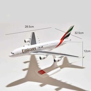 Flygplan Modle 1/250 Skala A380 Emirates Airlines Aircraft Plastic ABS Assembly Aircraft Model Aircraft Toy Collection S2452204
