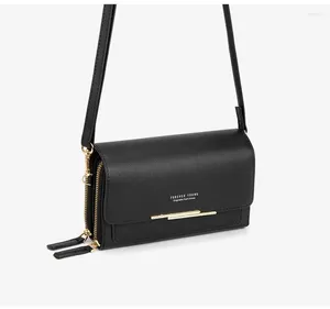 Bolsas de ombro saco feminino de moda coreana cambaleia slachels de batom de telefone celular de cor sólida para feminina bolsa