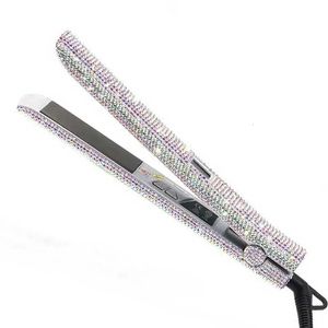 Hair Straightener Flat Iron with Rhinestons LCD Dispaly chapinha extreme 480F profissional planchas para el cabello 240425