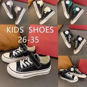 أطفال أحذية عالية منخفضة السبعينيات من القرن الماضي Canvas All Stars Running Shoe Girls Boys 1970 Red Black Children Optical Casual Shicle Chuck Toddler Youth Sports Canva Canva Outdoor Trainers