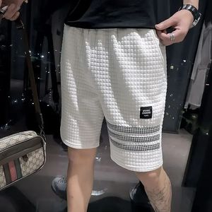 Shorts para homens esportes negros com bolsos Man calças curtas, listras de listras, designer de moda casual de pacote casual xxl 240520