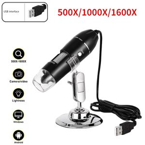 Digitale elektronische Mikroskopkamera 1600X 8 LED 3in1 Typ-C USB Elektronische Mikroskop-LED-LED-Stereo-Endoskop-Kamera