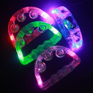 Светодиодные мигающие бубнуновые световые показы Bell Toys Party Supplies Glow Child Handbell Party Favors Baby Toys