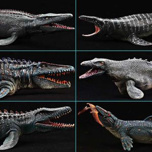 Neuheit Spiele prähistorische Meeresleben Tier wilde realistische Figuren lebensechter Mosasaurus Actionfigur Dinosauriermodell Sammler PVC Kid Toy Toy Y240521