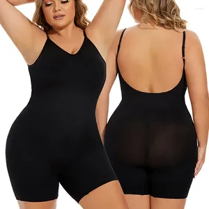 Frauen Shaper Kompression Shapewear Rückenloser BodySuit für Frauen Low Rücken Ganzkörper Unterwäsche Firma Control Slimming Shaper einteilig Cami