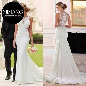 Meerjungfrau Brautkleider Brautkleider Einfache Custom Custom Plus Size Wedding Kleid