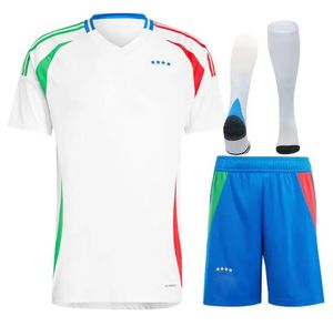 24 25 Soccer Jersey Maglia Italia 2024 Euro Cup 2025 National Team Football Shirt Men Kids Kit Full Set Italian 125th Years Anniversary Home Away Chiesa Italys 56f