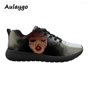 Fitness Shoes Women Women Casual Black Print Fashion Breathable Walking Mesh Lace Up Sneakers planos vulcanizados zapatos