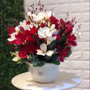 Fiori decorativi 20heads bouquet di seta artificiale con piante di magnolia simulata per il matrimonio di decorazione del soggiorno domestico