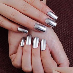 Smalto per unghie 18 ml Sier Mirror Guues High Pigmented Outdoors Gel Nails for Women Girls 240430 Dropse Delivery Health Health Beauty Art Dh2LV DH2LV