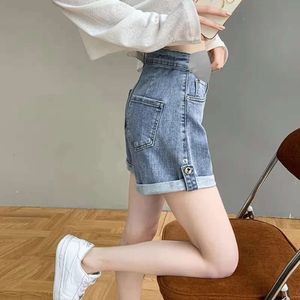 Mutterschaftskleidung für schwangere Frauen hohe Taille Denim Shorts Sommerschwangerschaftshose Frauen Kleidung 2022 Grossesse L2405