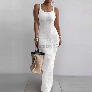 Casual Dresses Designer Dress Women's tight fitting long skirt sexy slim fit sleeveless temperament dress Plus size Dresses