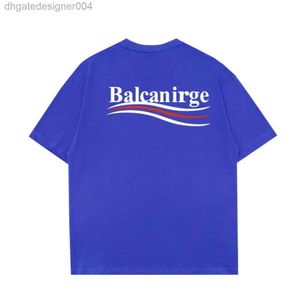 2024 Balencigaa BB 디자이너 T 셔츠 셔츠 봄과 여름 콜라 웨이브 짧은 슬리브 남성과 여성 같은 스타일 느슨하고 다재다능한 캐주얼 반 5xL XHVP