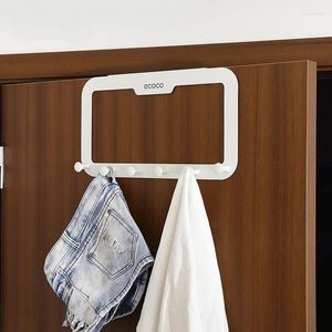 Kök förvaring Stark självhäftande dörrkrokhängare Thanddukskläder Skåp Handväska Hållare krokar för att hänga badrumstillbehör