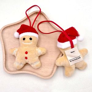 3pcs Рождественская название наклейка подвесной мультфильм Santa Sock Candy Рождество плюшевая кукла Антиклассная марка