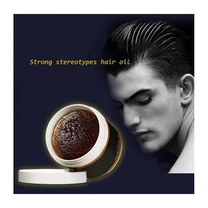 Pomades mum suavecito pomade güçlü stil restore iskelet kaygan saç yağı balmumu çamur erkekler için desen dağıtım ürünleri bakım stil dhkgp