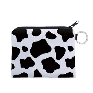 2022 New Amazon Coin Purse Digitally Printed Cow Pattern Coin Bag Multi-function Key Card Case Coin Bag