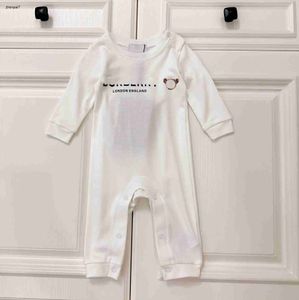 Toppdesigner småbarnskläder baby bodysuit bröst bokstav tryck barn jumpsuits storlek 59-100 cm bekväma material rompers aug10 augusti