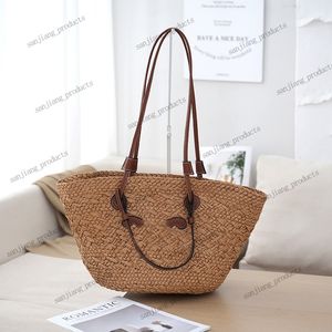 beach bag designer Basket Straw canvas Shoulder Bag Tote Handbag Woman Raffias Men famous brand Weekend Duffel Bag Summer Weave Travel Cross Body Clutch underarm bag