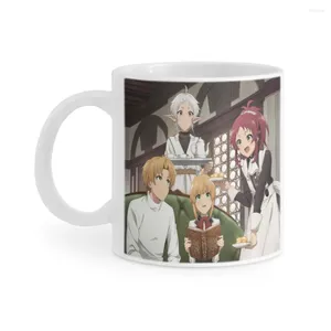 Mughe Mushoku-Tensei-jobless-Reincarnation Ceramics Coffee Tazze da tè tazza di latte tazza di latte per bevande coffeeware anime